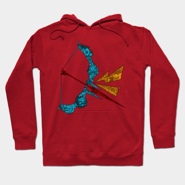 Monster Hunter Bow (lined) for light tees Hoodie by paintchips